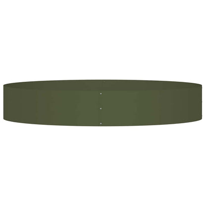 Vaso da giardino 5 pcs Verde oliva 120 x 120 x 20 cm