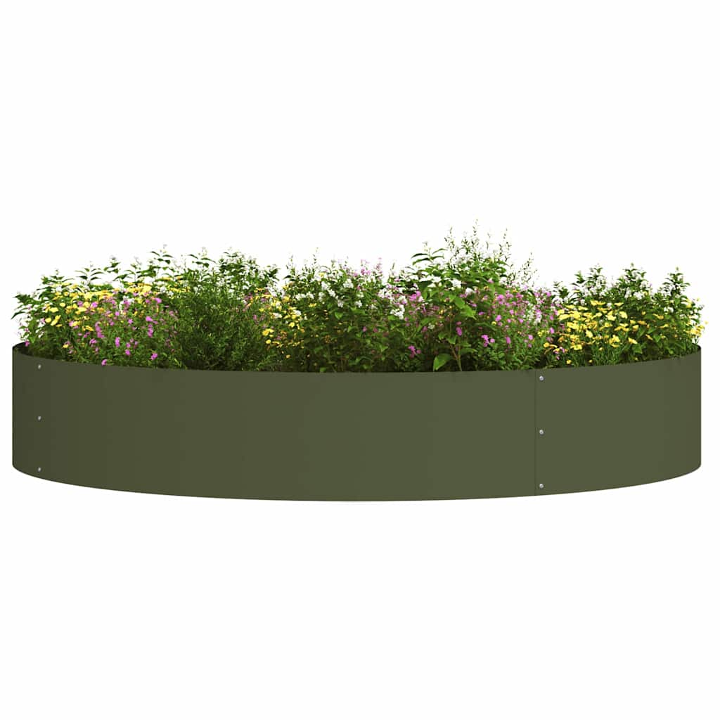 Vaso da giardino 5 pcs Verde oliva 120 x 120 x 20 cm