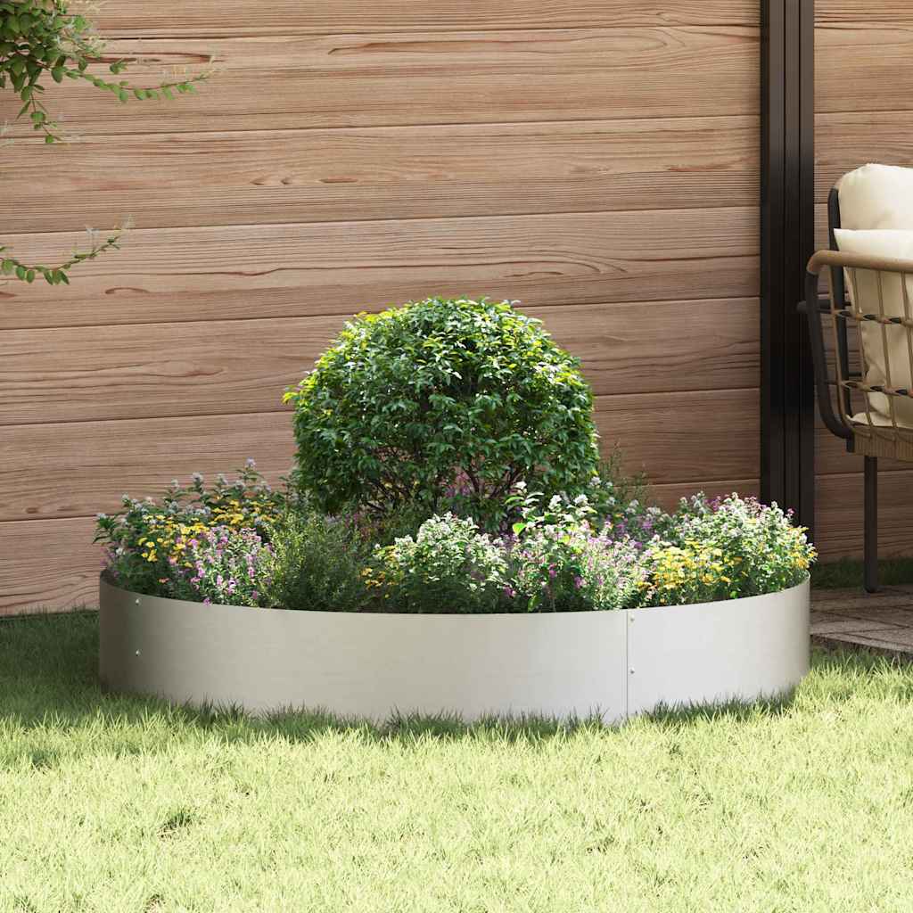 Vaso da giardino 5 pcs Argento 120 x 120 x 20 cm