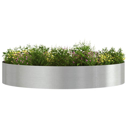 Vaso da giardino 5 pcs Argento 120 x 120 x 20 cm