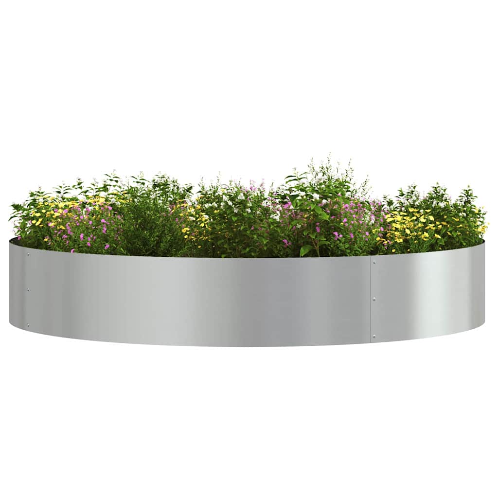 Vaso da giardino Argento 120 x 120 x 20 cm Acciaio zincato