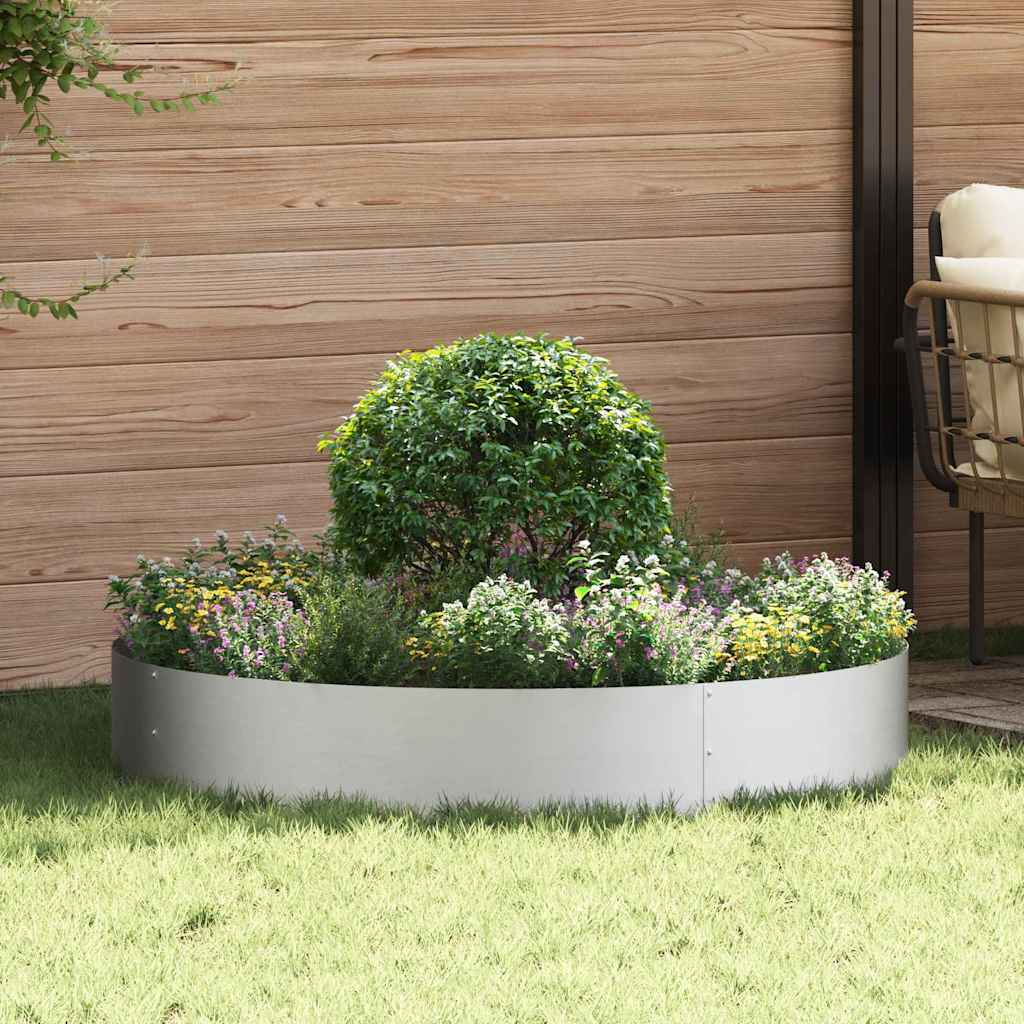 Vasi da giardino 5 pcs Argento 120 x 120 x 20 cm