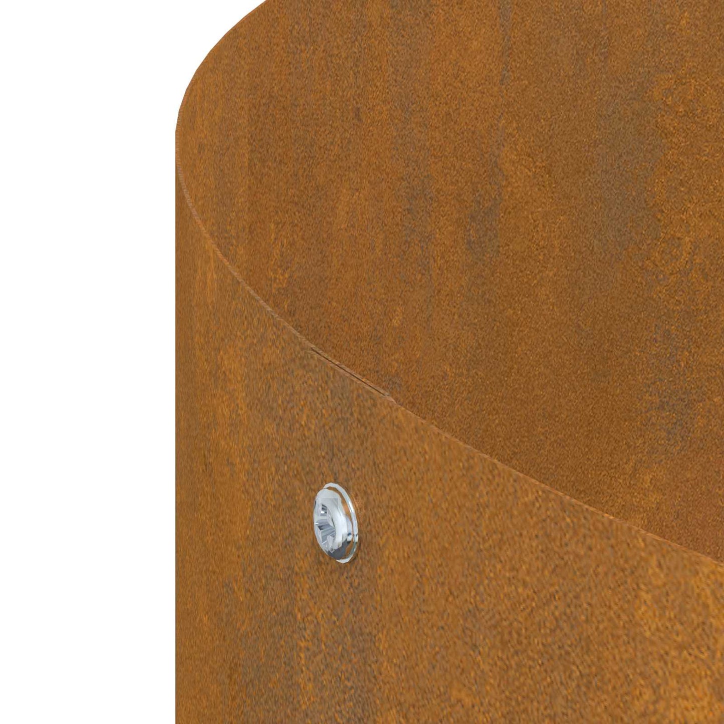 Anello per vaso Marrone 120 x 120 x 20 cm Acciaio CorTen