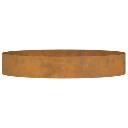 Anello per vaso Marrone 120 x 120 x 20 cm Acciaio CorTen