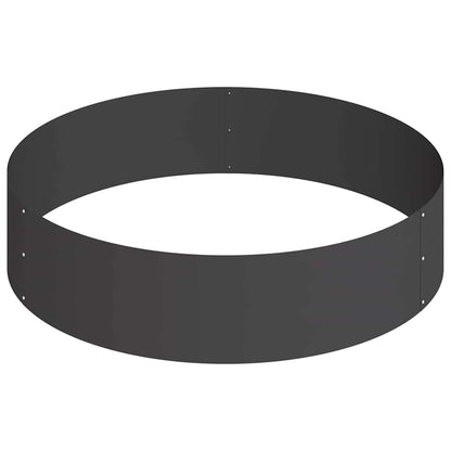 Vaso da giardino Nero 90 x 90 x 20 cm Acciaio laminato a freddo