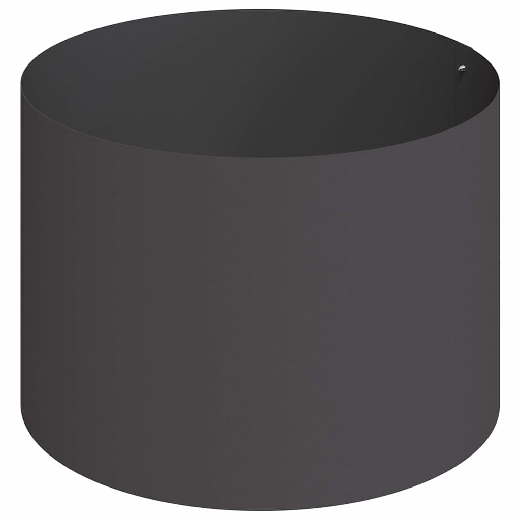 Vaso da giardino Nero 90 x 90 x 20 cm Acciaio laminato a freddo