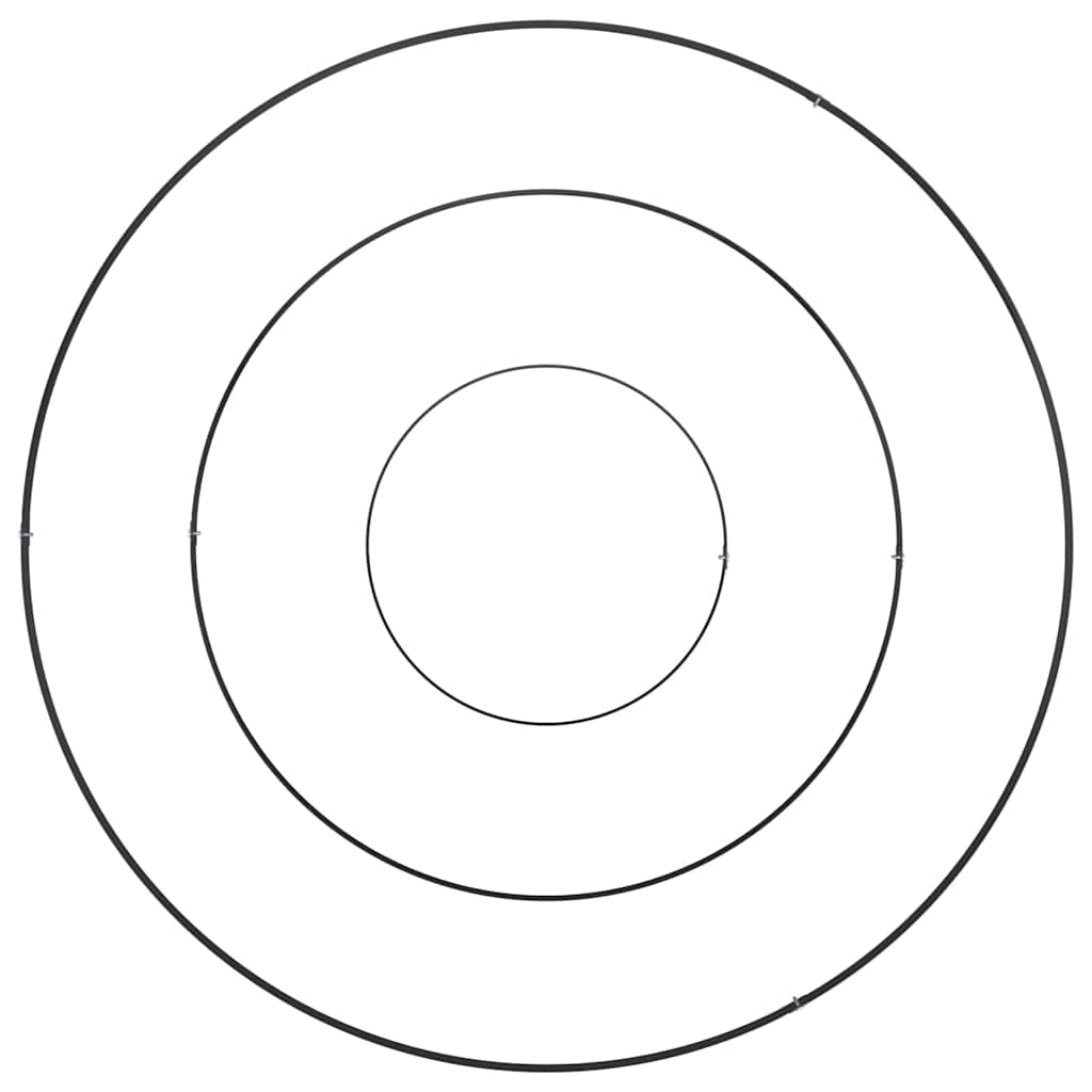 Vaso da giardino Nero 90 x 90 x 20 cm Acciaio laminato a freddo