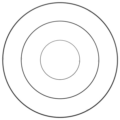 Vaso da giardino Nero 90 x 90 x 20 cm Acciaio laminato a freddo