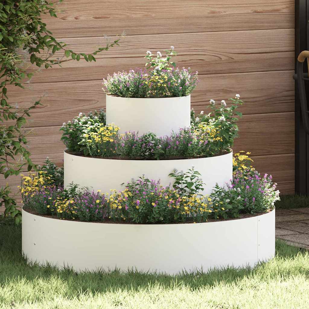 Vaso da giardino Bianco 90 x 90 x 20 cm