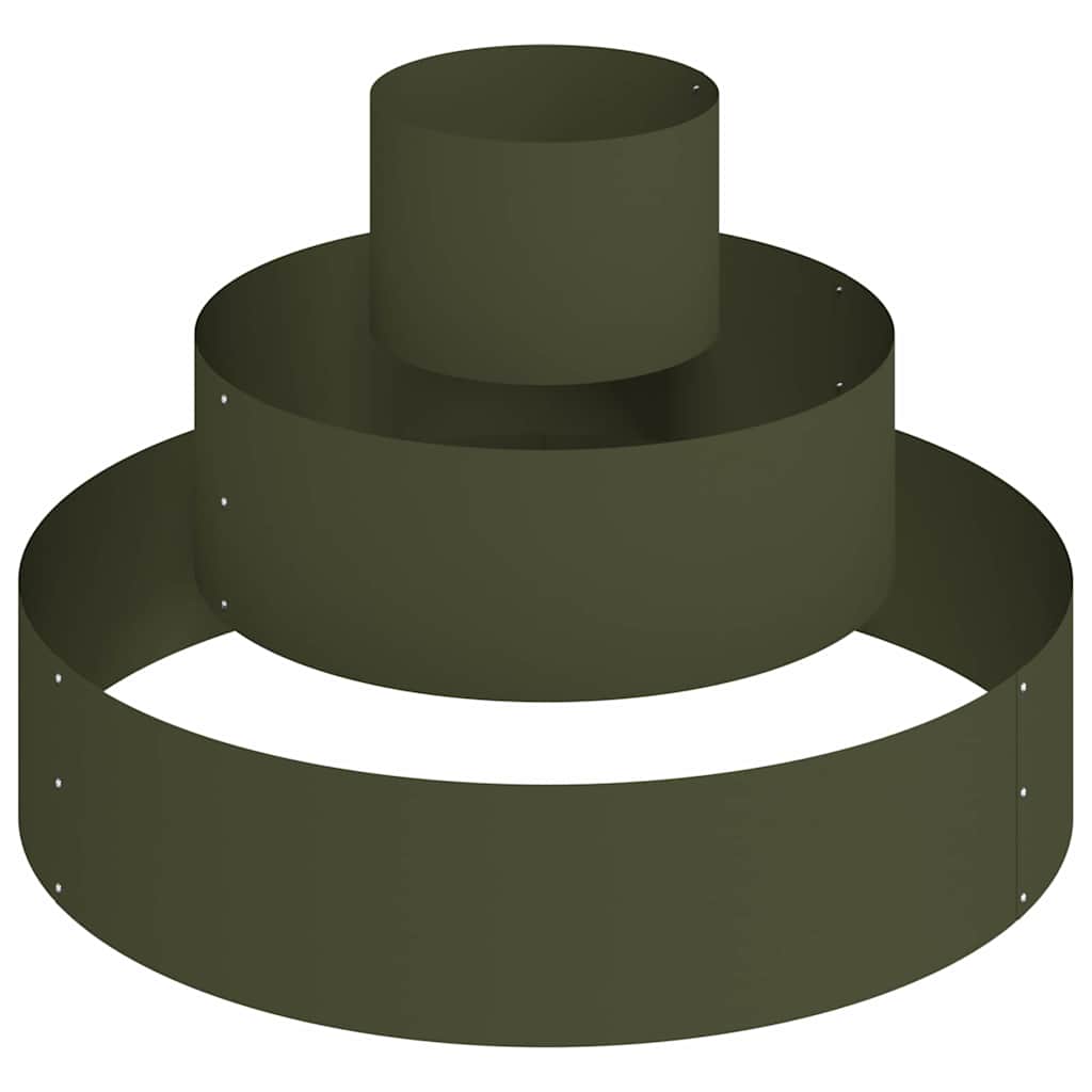 Vaso da giardino Verde oliva 90 x 90 x 20 cm