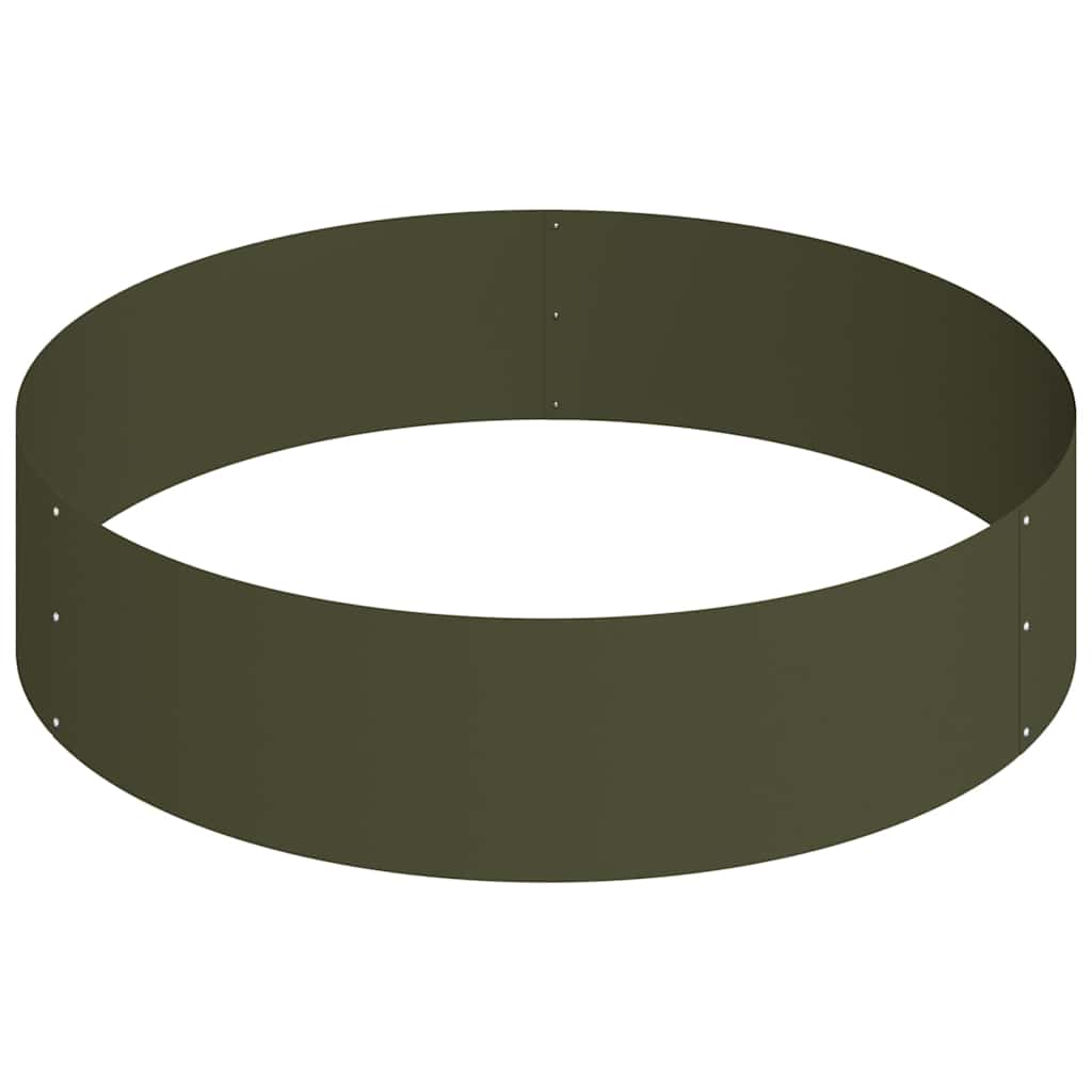 Vaso da giardino Verde oliva 90 x 90 x 20 cm