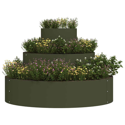 Vaso da giardino Verde oliva 90 x 90 x 20 cm