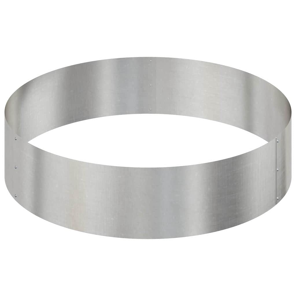 Vaso da giardino Argento 90 x 90 x 20 cm Acciaio inossidabile