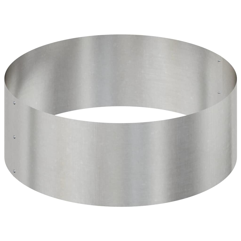 Vaso da giardino Argento 90 x 90 x 20 cm Acciaio inossidabile