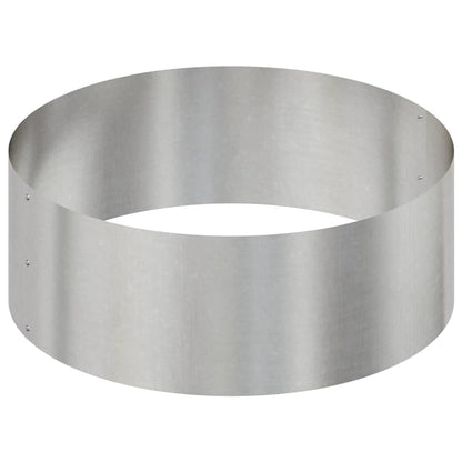 Vaso da giardino Argento 90 x 90 x 20 cm Acciaio inossidabile