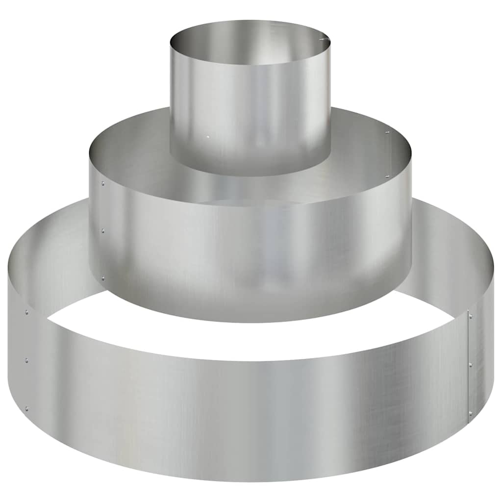 Vaso da giardino Argento 90 x 90 x 20 cm Acciaio zincato