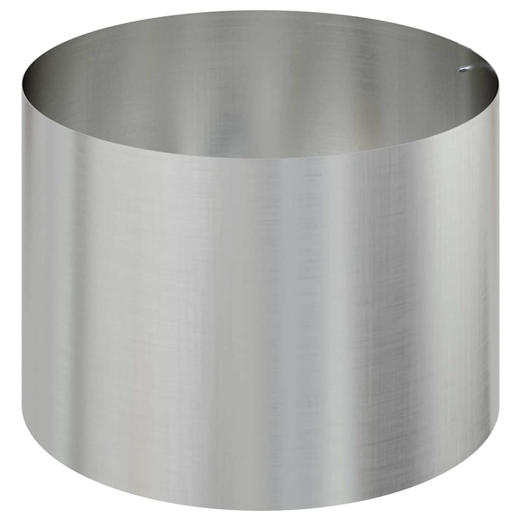 Vaso da giardino Argento 90 x 90 x 20 cm Acciaio zincato