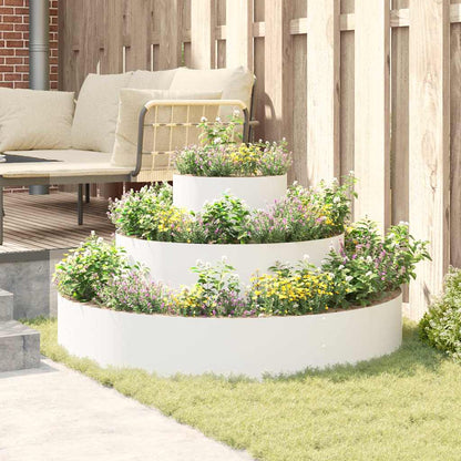 Vaso da giardino Bianco 120 x 120 x 20 cm | homemem39