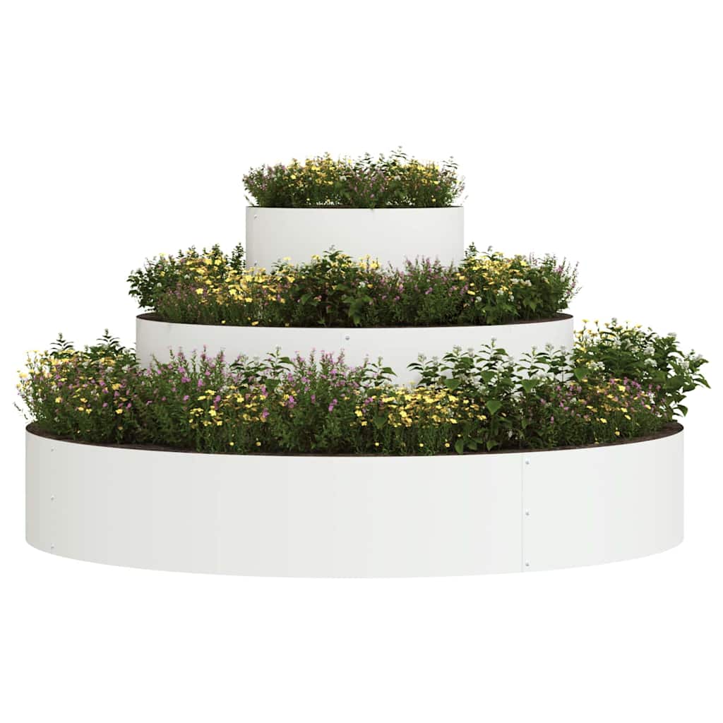 Vaso da giardino Bianco 120 x 120 x 20 cm | homemem39