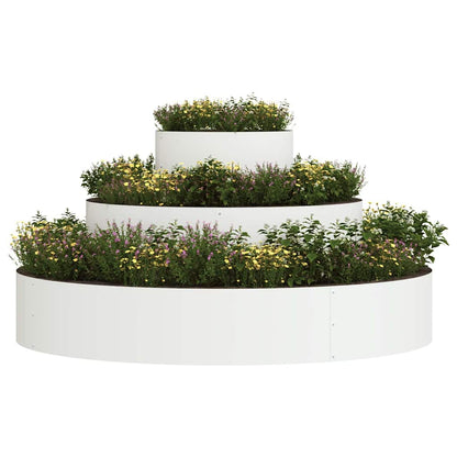Vaso da giardino Bianco 120 x 120 x 20 cm | homemem39