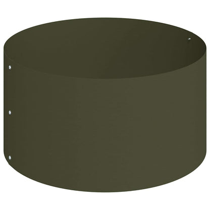 Vaso da giardino Verde oliva 120 x 120 x 20 cm