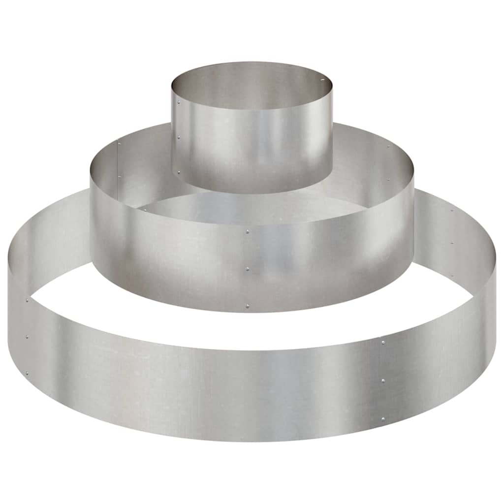 Vaso da giardino Argento 120 x 120 x 20 cm Acciaio inossidabile