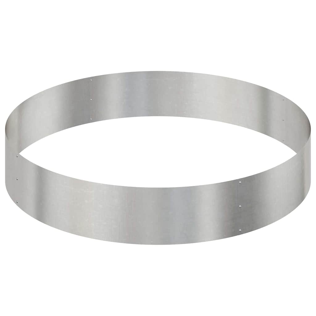 Vaso da giardino Argento 120 x 120 x 20 cm Acciaio inossidabile