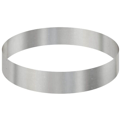 Vaso da giardino Argento 120 x 120 x 20 cm Acciaio inossidabile