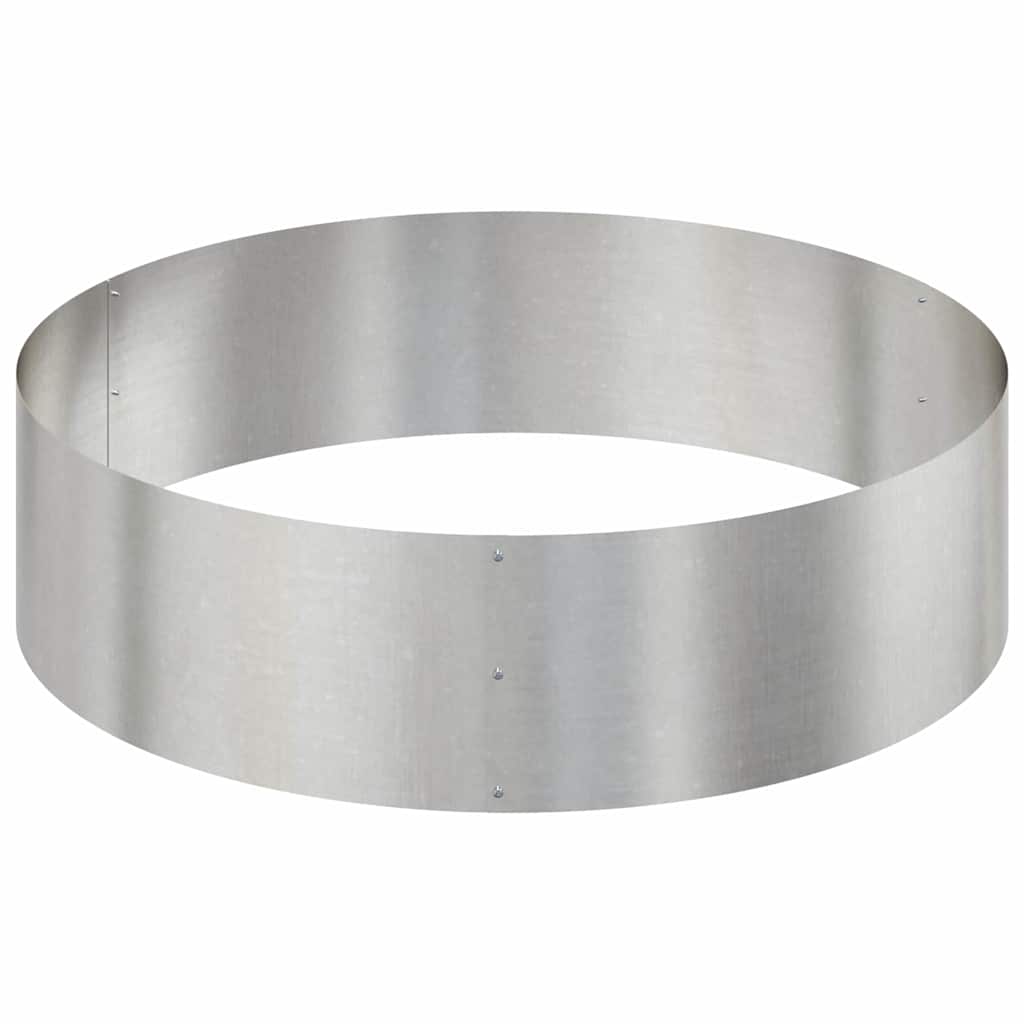 Vaso da giardino Argento 120 x 120 x 20 cm Acciaio inossidabile