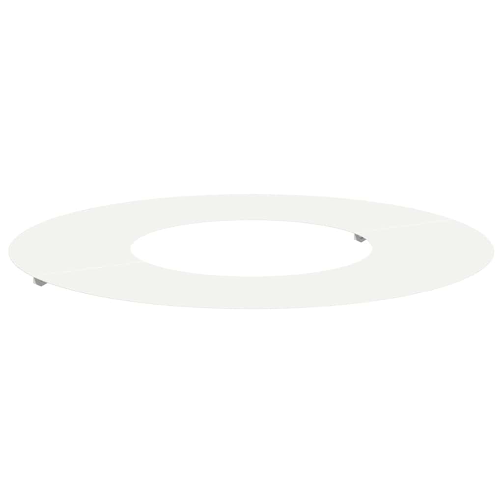 adatto per Anello d'Albero Piatto Bianco Ø30 / 60 cm Acciaio