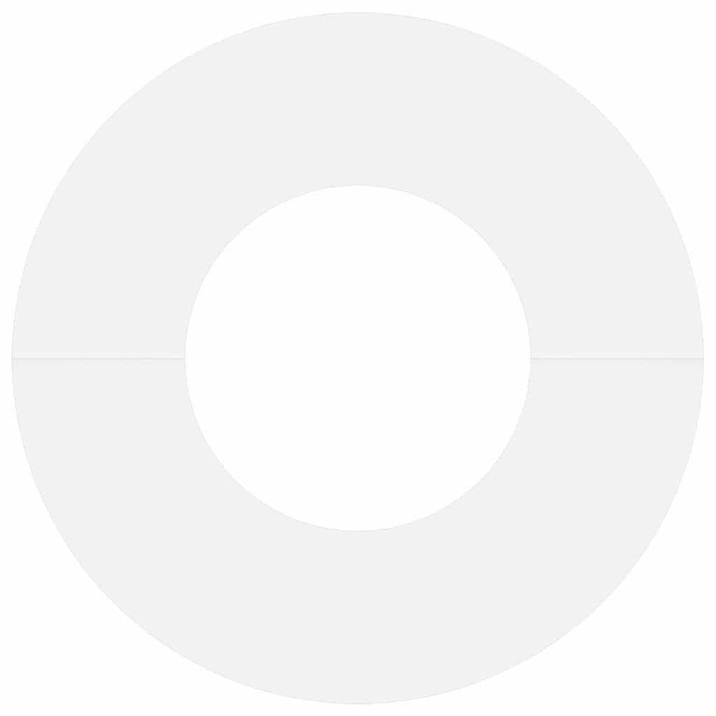 adatto per Anello d'Albero Piatto Bianco Ø30 / 60 cm Acciaio