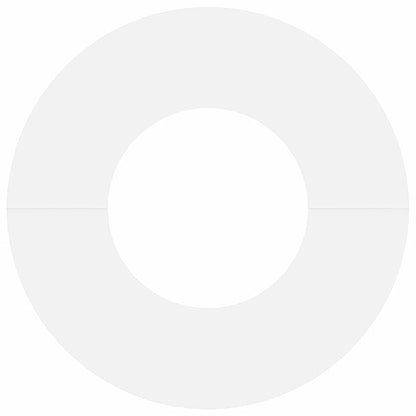 adatto per Anello d'Albero Piatto Bianco Ø30 / 60 cm Acciaio