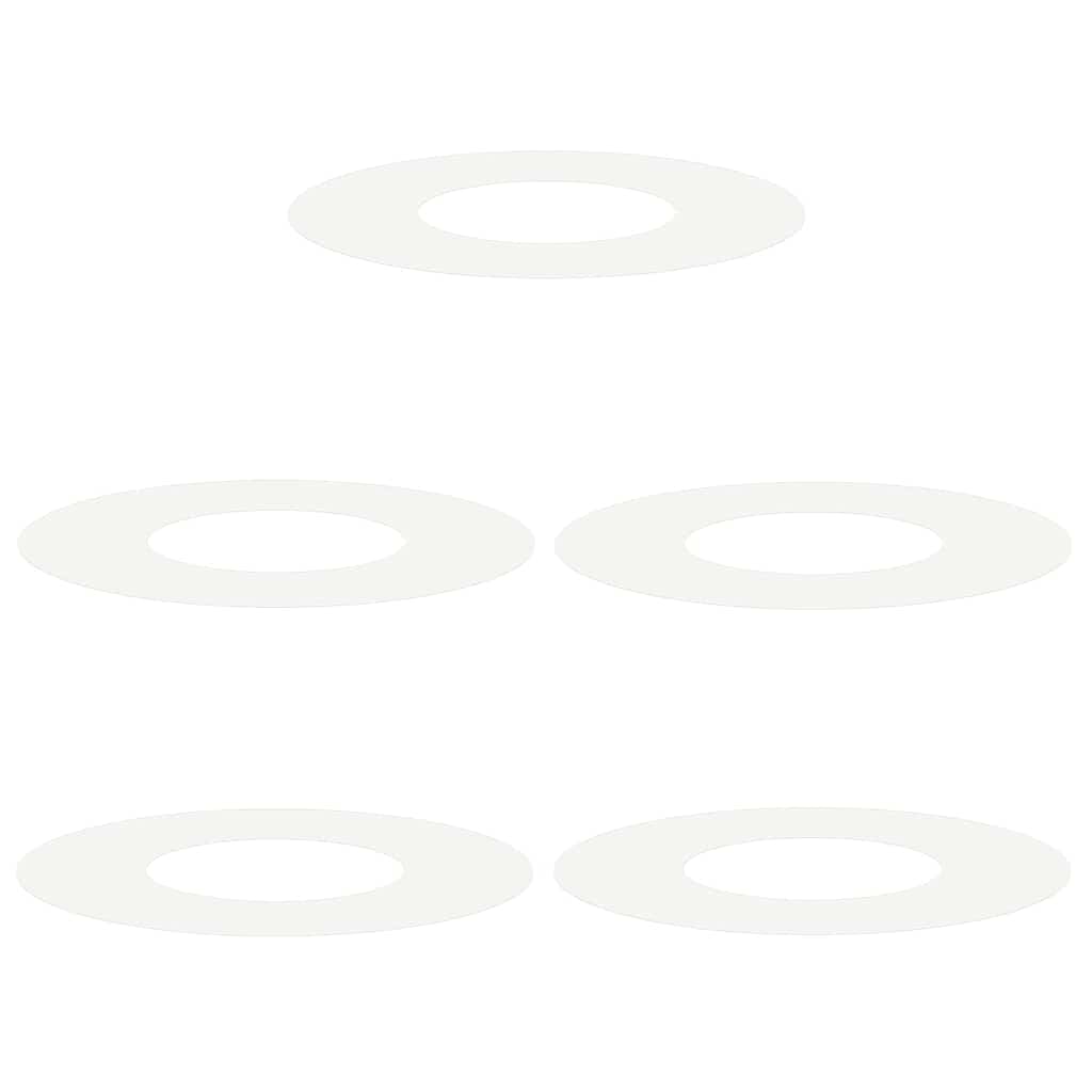 adatto per Anelli d'Albero Piatto 5 pcs Bianco Ø30 / 60 cm