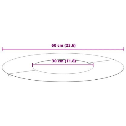 adatto per Anello d'Albero Piatto Argento Ø30/60 cm | homemem39