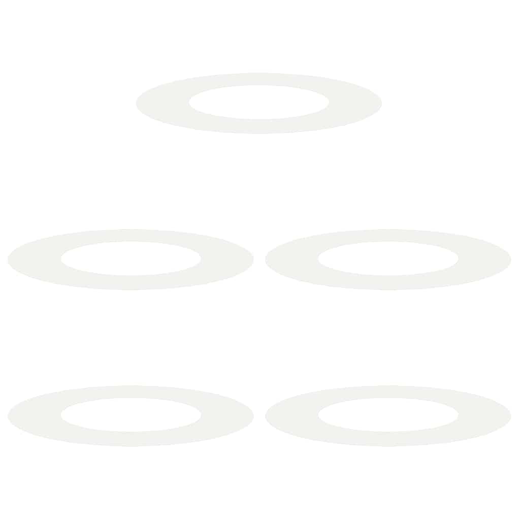 adatto per Anelli d'Albero Piatto 5 pcs Bianco Ø40 / 70 cm