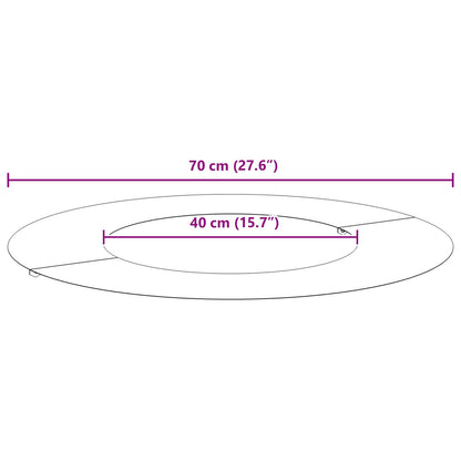 adatto per Anello d'Albero Piatto Marrone Ø40 / 70 cm