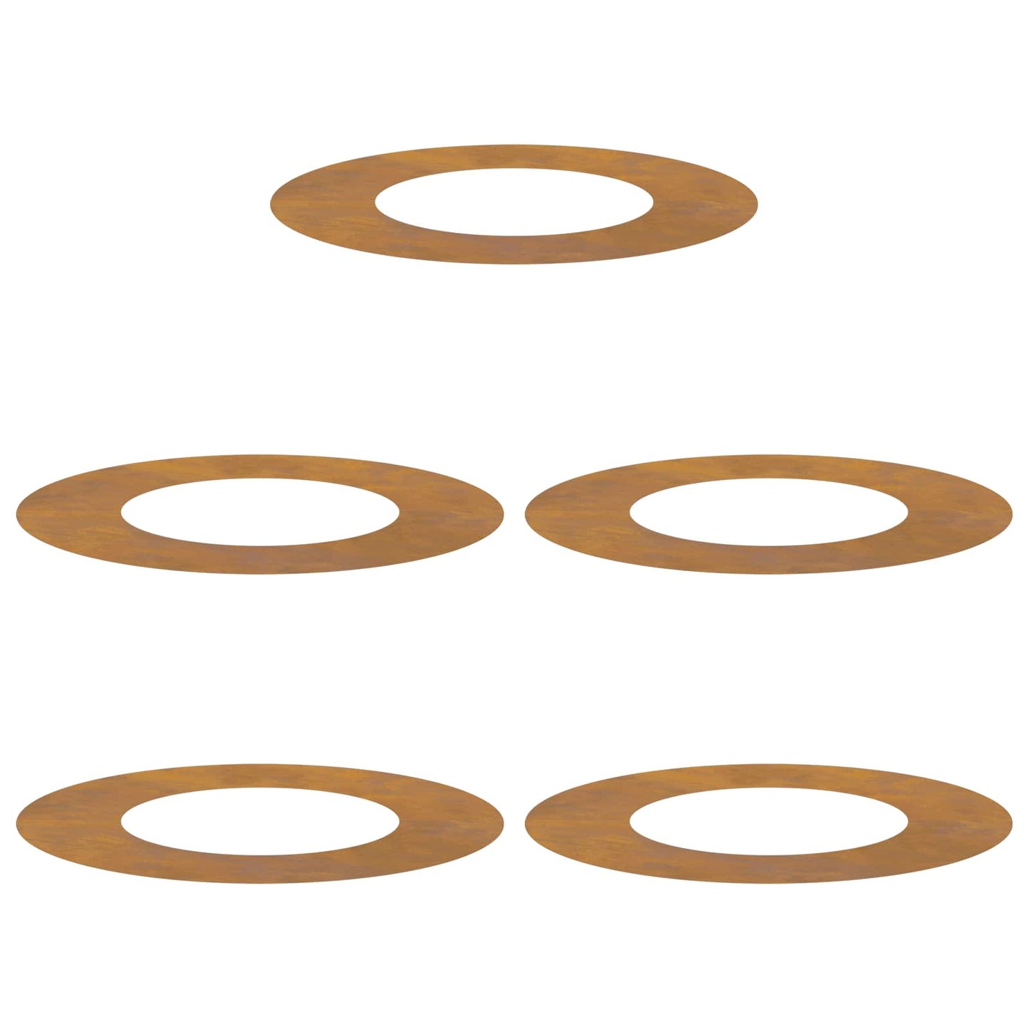 adatto per Anelli d'Albero Piatto 5 pcs Marrone Ø40 / 70 cm