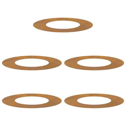 adatto per Anelli d'Albero Piatto 5 pcs Marrone Ø40 / 70 cm