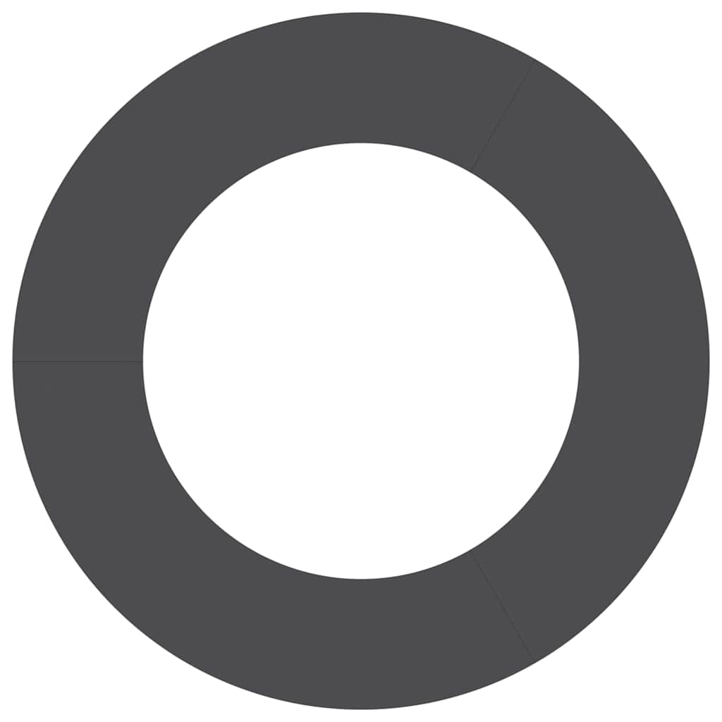 adatto per Anelli d'Albero Piatto 5 pcs Nero Ø50 / 80 cm Acciaio