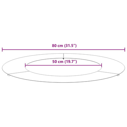 adatto per Anello d'Albero Piatto Marrone Ø50 / 80 cm