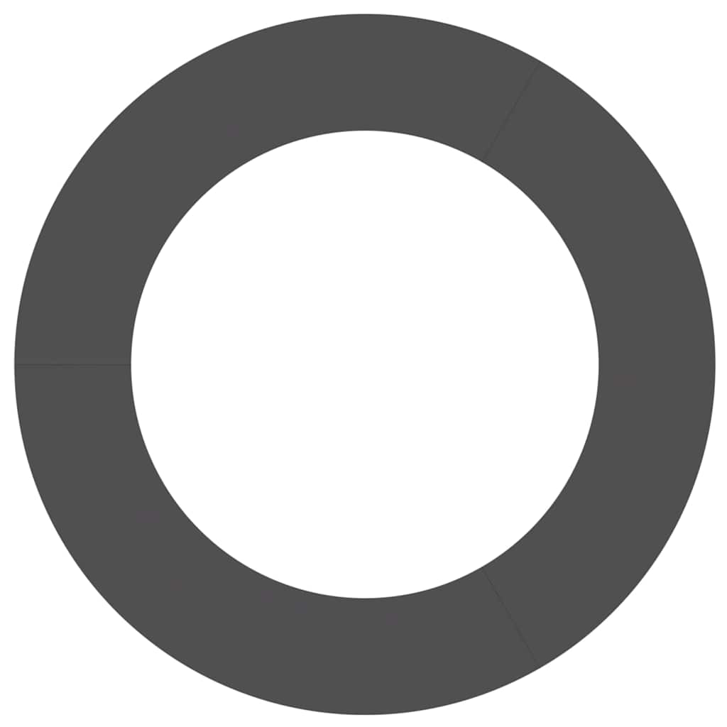 adatto per Anelli d'Albero Piatto 5 pcs Nero Ø60 / 90 cm Acciaio