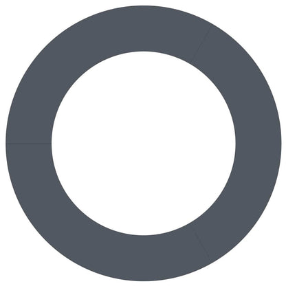 adatto per Anello d'Albero Piatto Antracite Ø60 / 90 cm Acciaio