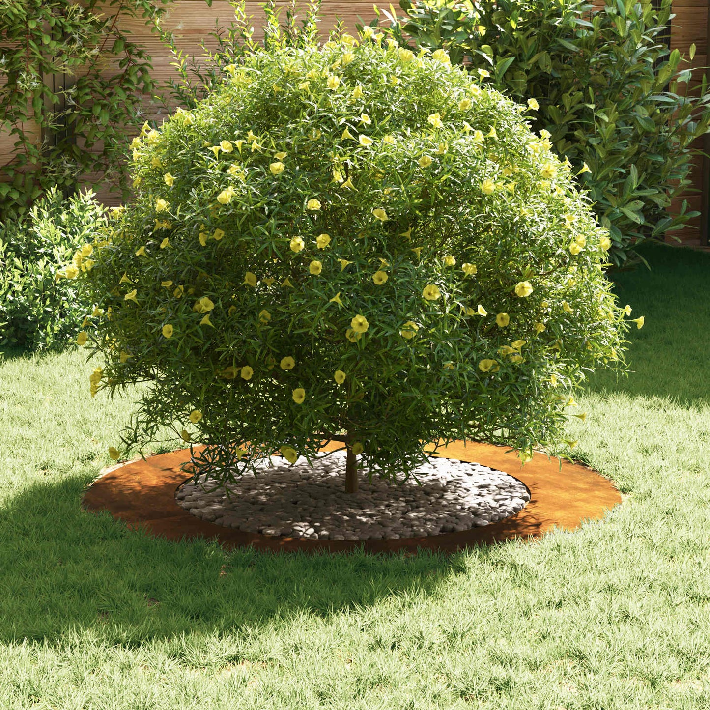 adatto per Anello d'Albero Piatto Marrone Ø60 / 90 cm