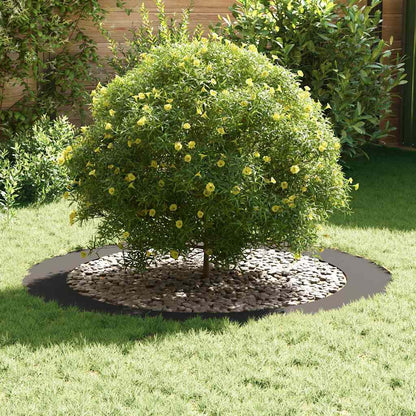 adatto per Anelli d'Albero Piatto 5 pcs Nero Ø90 / 120 cm Acciaio