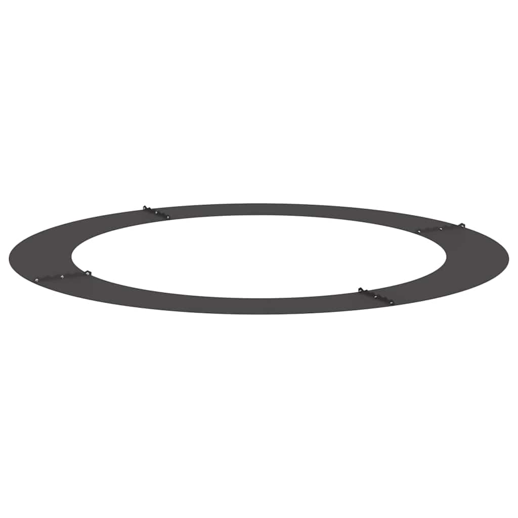 adatto per Anelli d'Albero Piatto 5 pcs Nero Ø90 / 120 cm Acciaio