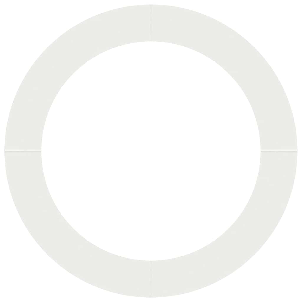 adatto per Anello d'Albero Piatto Bianco Ø90 / 120 cm Acciaio