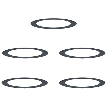 adatto per Anelli d'Albero Piatto 5 pcs Antracite Ø90 / 120 cm