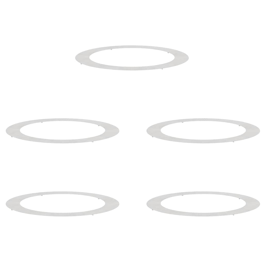 adatto per Anelli d'Albero Piatto 5 pcs Argento Ø90 / 120 cm