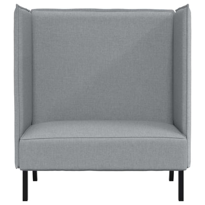 Divano alto 101cm Grigio chiaro Tessuto | homemem39