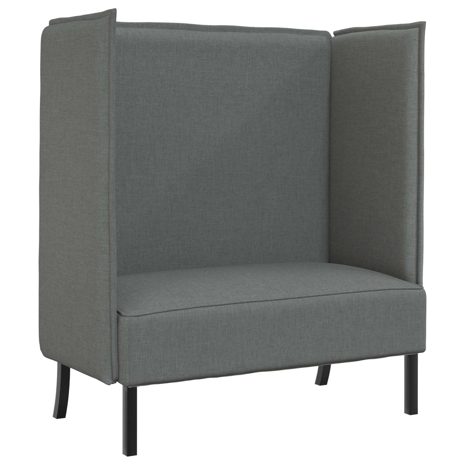 Divano alto 101cm Grigio scuro Tessuto | homemem39